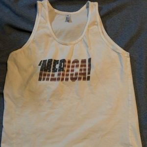 Merica tank top. Could be for men and women